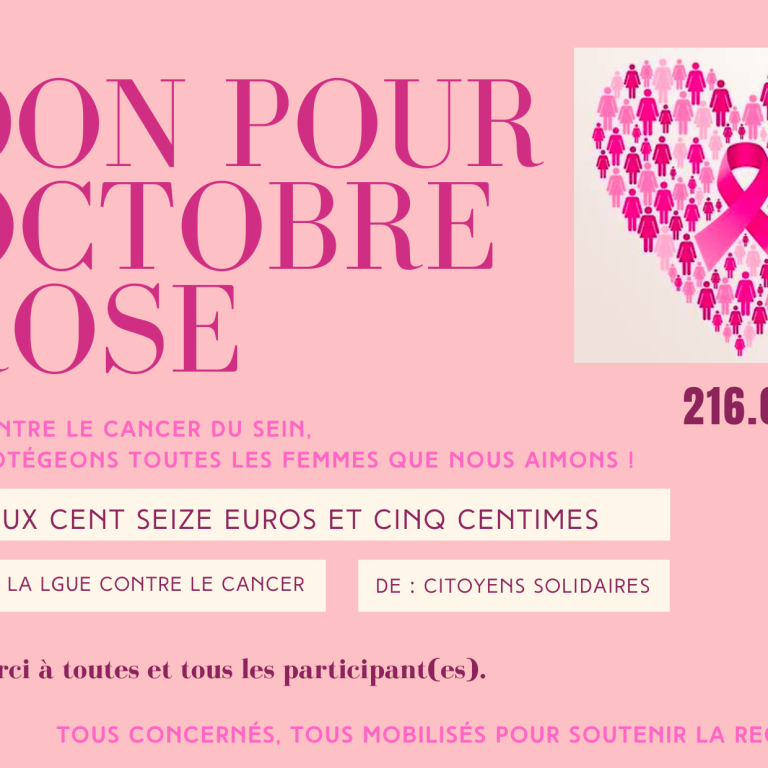 Don pour octobre rose